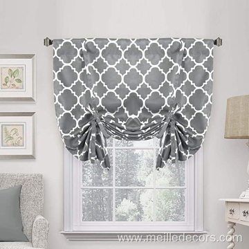 Rod Pocket Panel Style Grey Blackout Curtain